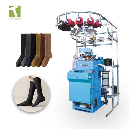 Fábrica chinesa totalmente informatizada automática 3,75 polegadas 4 polegadas 4,5 polegadas Terry e meia simples máquina de tricô meias de lã tornando o equipamento preço da máquina