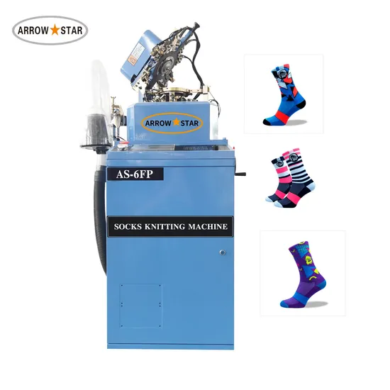 Máquina de tricô de meia invisível plana totalmente automatizada de alta velocidade